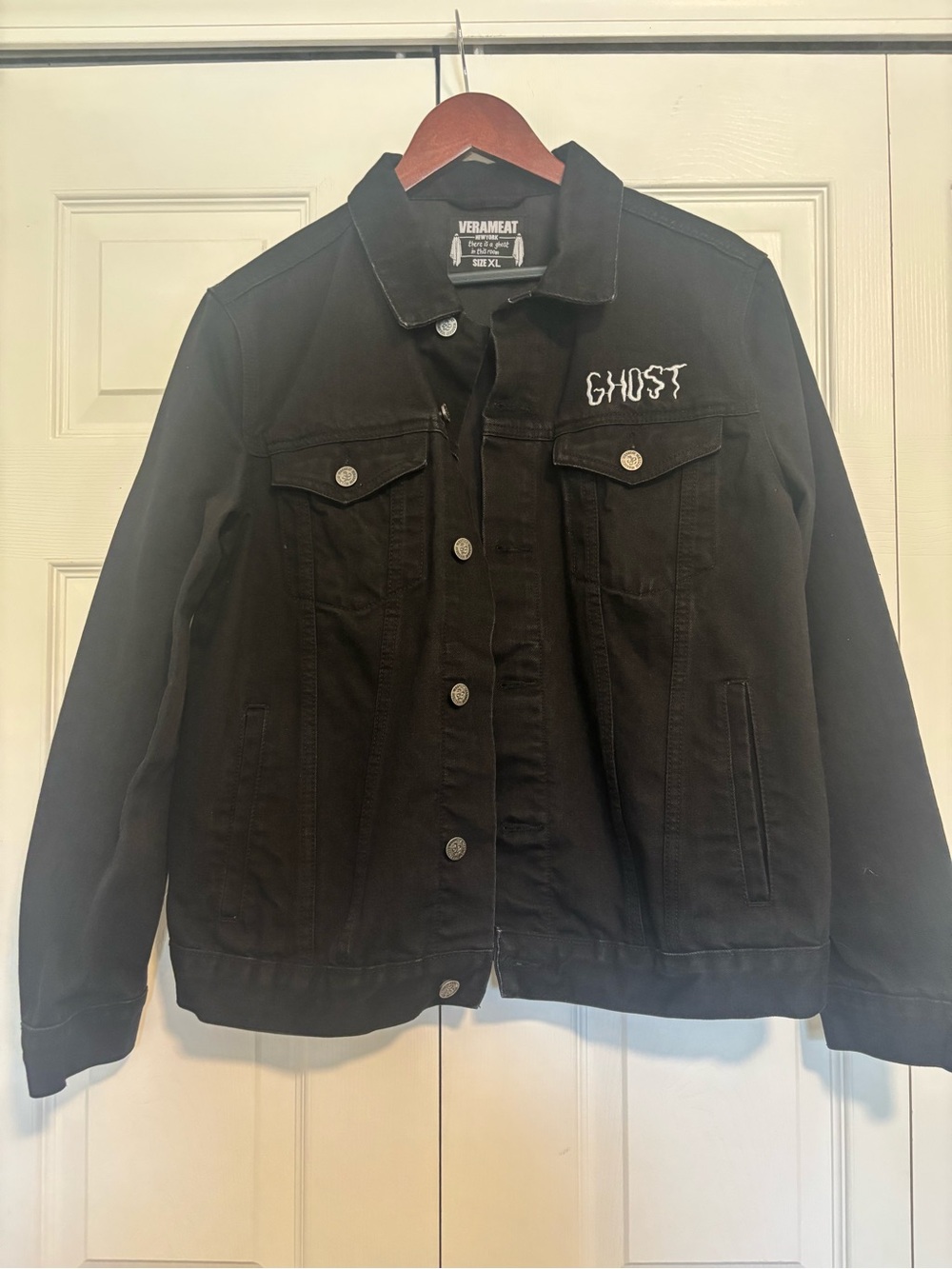 VERAMEAT Black 'GHOST' Denim Jacket for Women